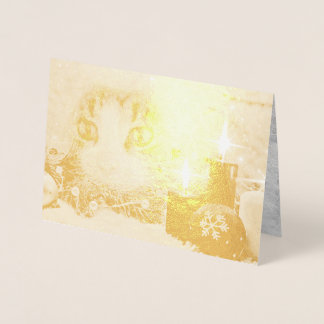 Cartão de Foil #1 de Natal do Boo