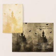 Cartão de Foil Apenas - Cartão de Halloween"