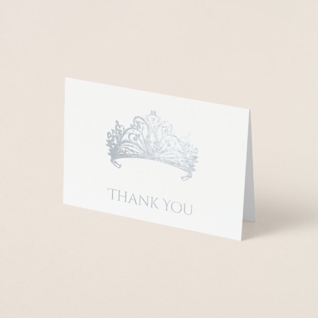 Cartão de Foil Coroa Pageante (Frente)