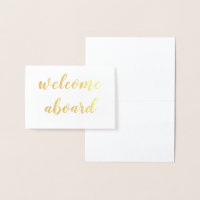 cartão de folha de alumínio dourado