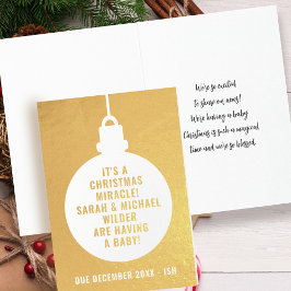 Cartão de Folha de Anúncio de Férias de Natal