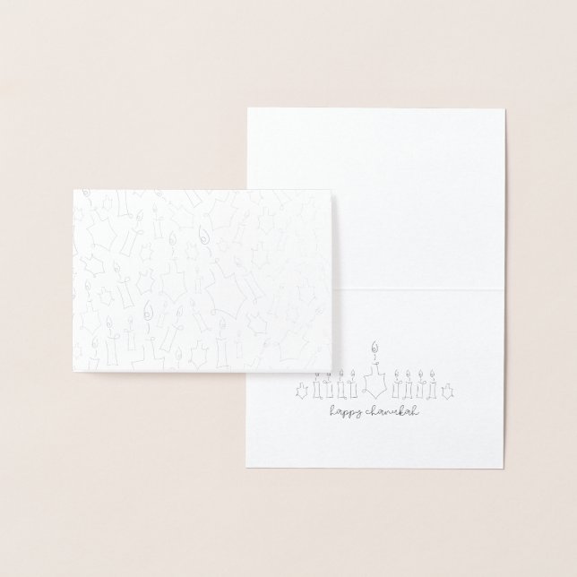 Cartão de folha de Chanukah (Exibição)