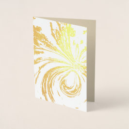 Cartão de folha de ouro de "Fada" com Vazio com en