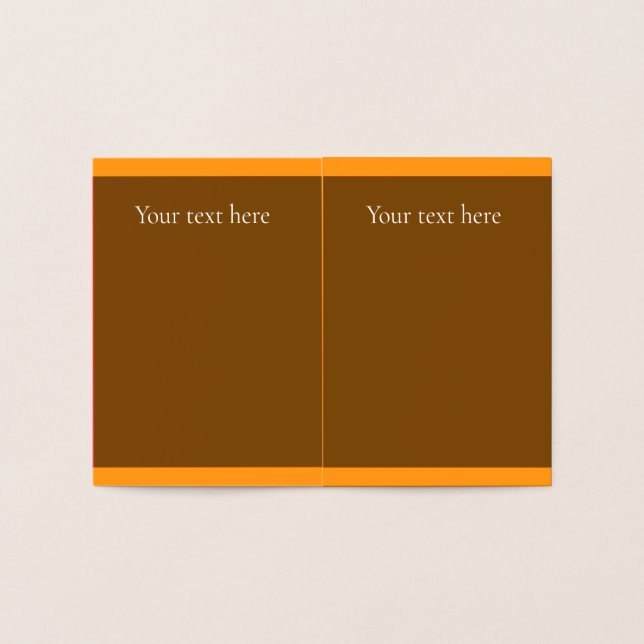 Cartão de Folha de Outono (Interior)