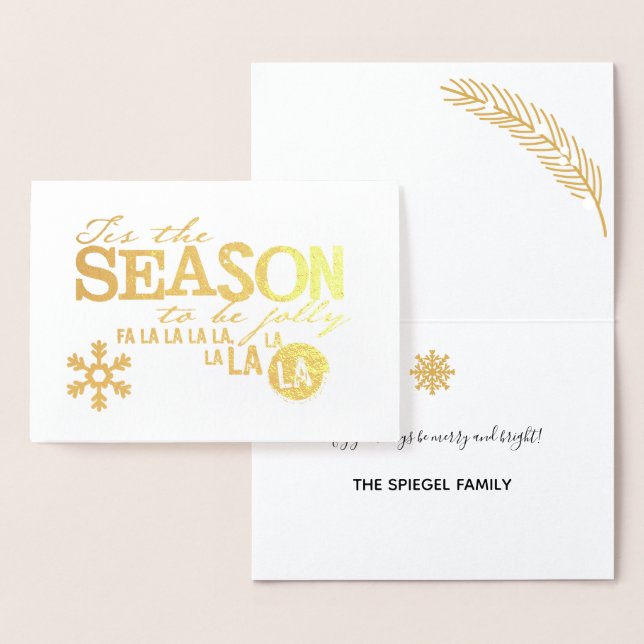 Cartão de Folha de Tis the Season (Exibição)