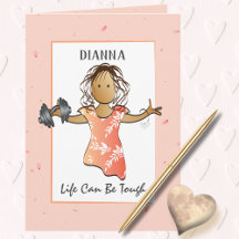 Cartão de Força de Incentivo para Ela