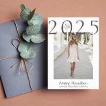 Cartão de Formatura da Turma do Ano 5 Fotos