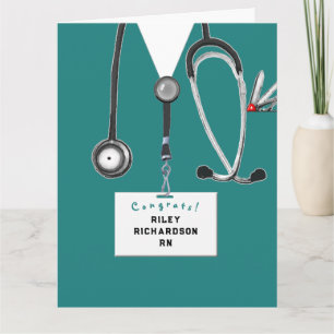 Cartão de Formatura de Enfermeira(o) RN