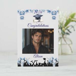 Cartão de Formatura Personalizado Adicione Sua P