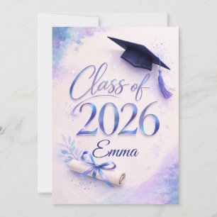 Cartão de Formatura Personalizado da Turma de 2026