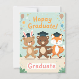 Cartão de Formatura Personalizado para Crianças