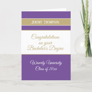 Cartão de formatura personalizado para graduação d