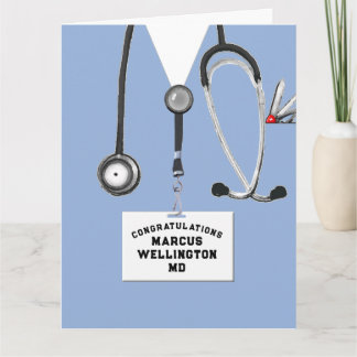 Cartão de Formatura Única de Faculdade de Medicina