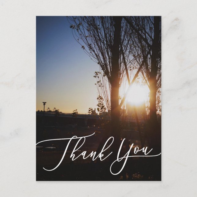 cartão de foto, cartões de agradecimentos (Frente)