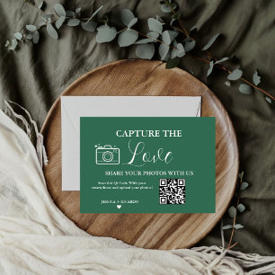 Cartão de Foto com Código QR para Casamento Captur