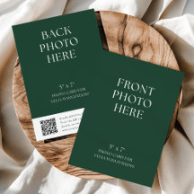 Cartão de Foto com Código QR para Convites de Casa