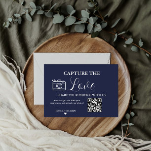 Cartão de Foto com QR Code para Casamento Capture