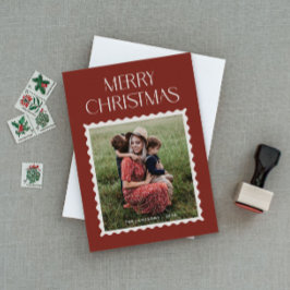 Cartão de Foto com Selo de Feriado