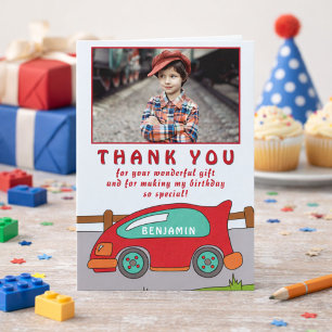Cartão de Foto de Agradecimento de Aniversário de