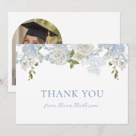 Cartão de Foto de Agradecimento de Formatura com F