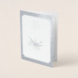 Cartão de Foto de Aniversário de Prata