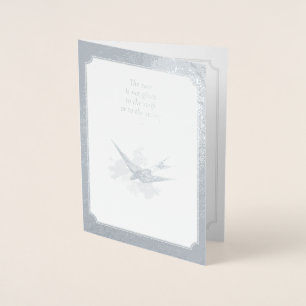 Cartão de Foto de Aniversário de Prata