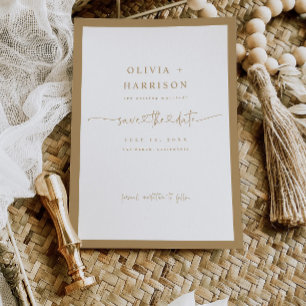 Cartão de Foto de Anúncio de Data de Guarda no Qua