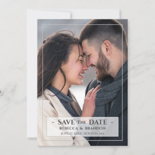 Cartão de Foto de Casamento para Salvar a Data Mod