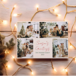 Cartão de Foto de Família de Natal Alegre