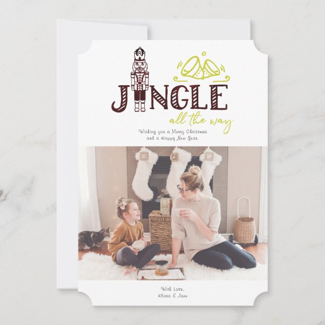 Cartão de Foto de Férias do Quebra-Nozes (Frente)