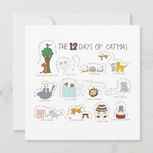 Cartão de Foto de Férias Engraçado para Amantes de (Frente)