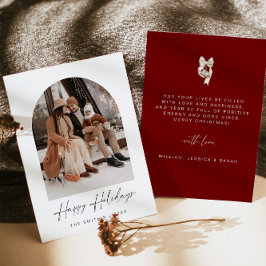 Cartão de Foto de Férias Felizes | Cartão de Natal