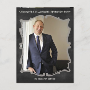 Cartão de Foto de Festa de Aposentadoria Convite V