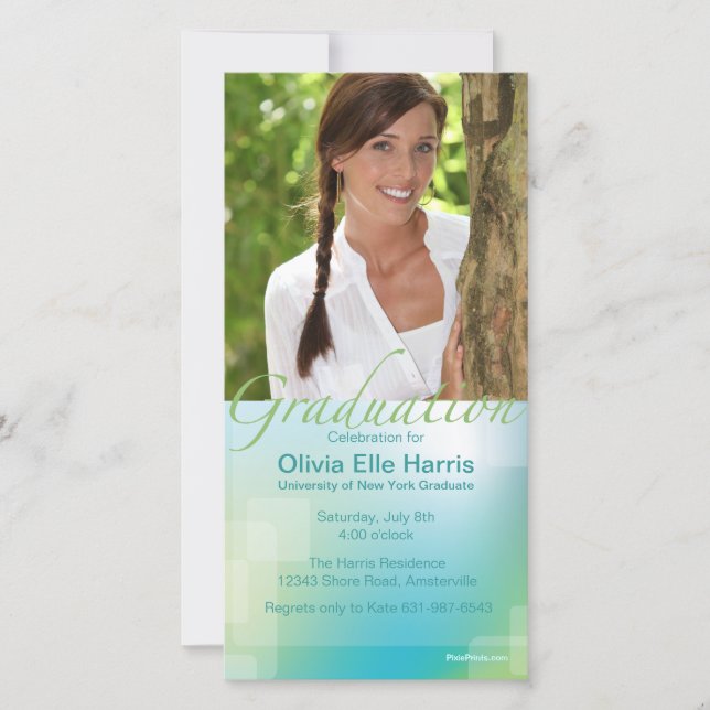 Cartão de Foto de Formatura (Frente)