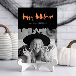 Cartão de Foto de Halloween Sangrando