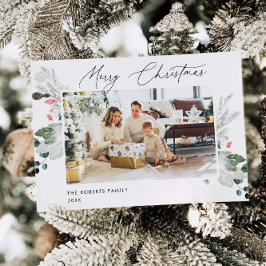Cartão de Foto de Natal Moderno | Cartão de Natal