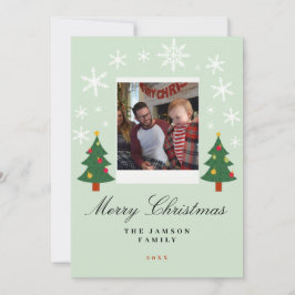 Cartão de Foto de Natal para a Família