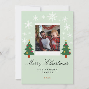 Cartão de Foto de Natal para a Família