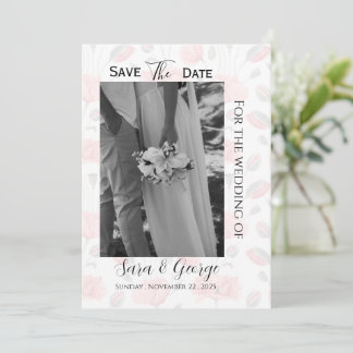 Cartão de Foto de Salvar a Data de Casamento Moder