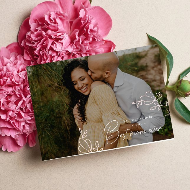 Cartão de Foto do Dia das Mães para Mãe de Primeir (Criador carregado)
