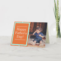 Cartão de Foto do Dia Feliz do Pai