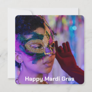 Cartão de Foto do Mardi Gras