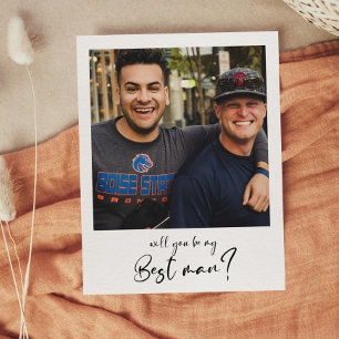 Cartão de foto do padrinho moderno