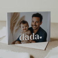 Cartão de Foto do Primeiro Dia dos Pais - Dada Hea