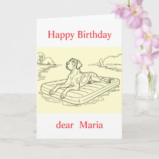 Cartão de foto e mensagem personalizado para anima