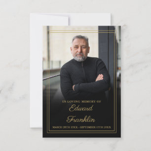 Cartão de Foto e Oração de Celebração de Vida Fune