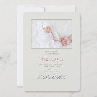 Cartão de Foto Memorial Coraçãozinho