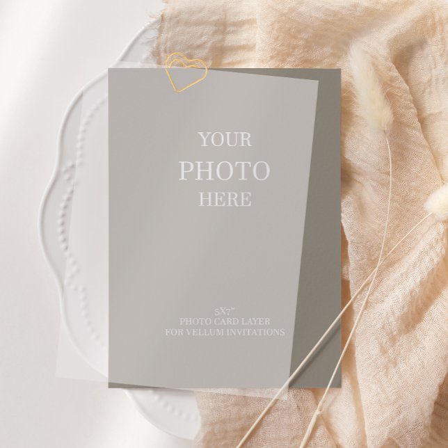Cartão de Foto para Vellum Save the Date (Criador carregado)