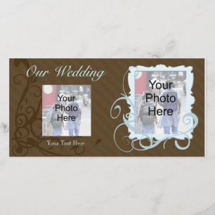 Cartão de Foto Personalizado, Casamento Família ou