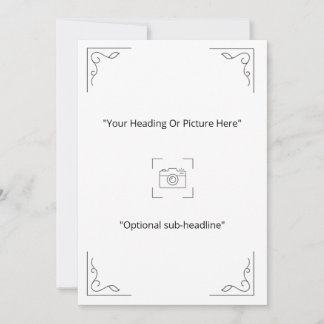 Cartão de Foto Personalizado com Redemoinho Minima